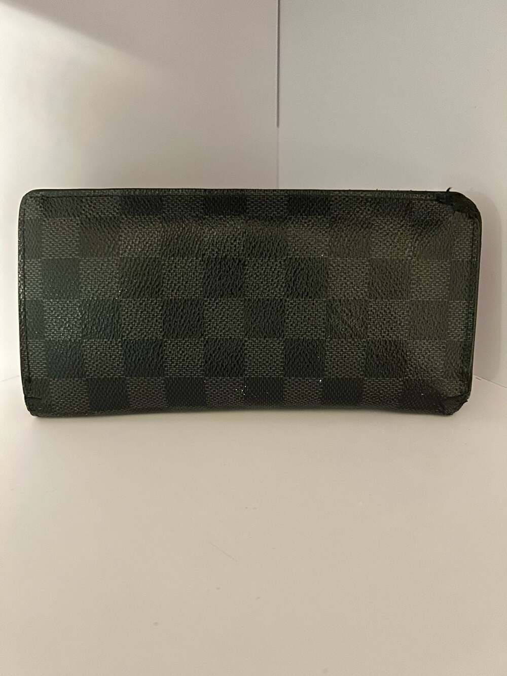 Louis Vuitton Damier Graphite Pattern Coated Canvas Brazza Wallet - Black